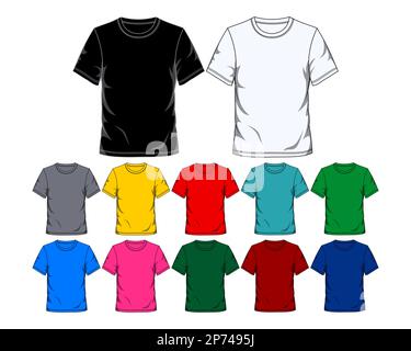 Men's t-shirt template. Vector illustration Stock Vector