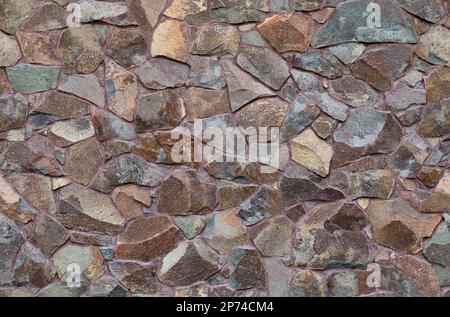 Tileable, seamless old stone wall texture Stock Photo