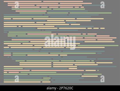 Cartoon coding simulated lines vector illustration Stock Vector