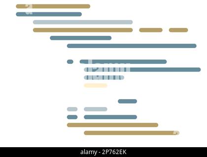 Cartoon coding simulated lines vector illustration Stock Vector
