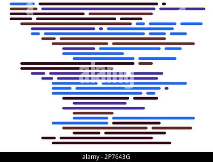 Cartoon coding simulated lines vector illustration Stock Vector