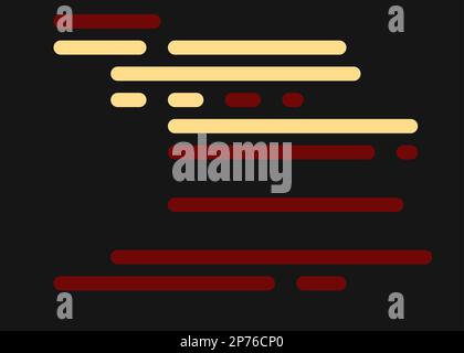 Cartoon coding simulated lines vector illustration Stock Vector