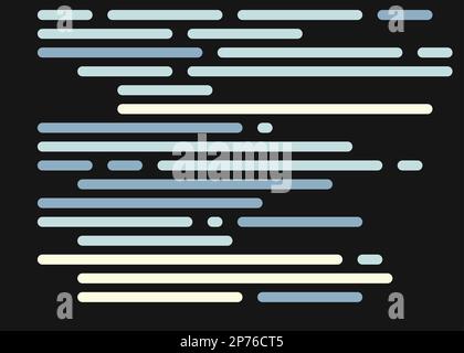 Cartoon coding simulated lines vector illustration Stock Vector