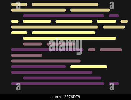 Cartoon coding simulated lines vector illustration Stock Vector