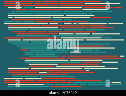 Cartoon coding simulated lines vector illustration Stock Vector