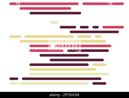 Cartoon coding simulated lines vector illustration Stock Vector