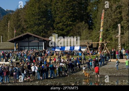 Park Visitors At Sitka National Historical Park, Sitka, Alaska. Alaska ...