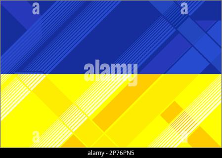 Diagonal Gradient Flag of Ukraine - Illustration,  Abstract Futuristic Flag of Ukraine Stock Vector