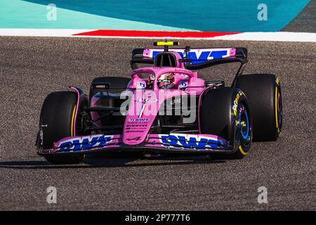 MANAMA, BAHRAIN, Sakhir circuit, 3. March 2023: #10, Pierre GASLY, FRA, Alpine F1 Team, during the Bahrain Formula One Grand Prix at the Bahrain Inter Stock Photo