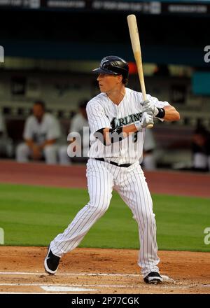 Miami Marlins Chris Coghlan during a game against the New York Yankees in  Miami,Florida on April 1,2012 at Marlins Park.(AP Photo/Tom DiPace Stock  Photo - Alamy