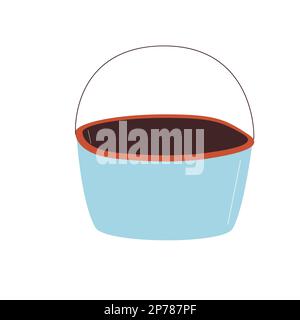 camping pot icon in a cartoon style  Stock Vector