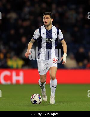 West Bromwich Albion's Okay Yokuslu during the Sky Bet Championship match at The Hawthorns, West Bromwich. Picture date: Tuesday March 7, 2023. Stock Photo