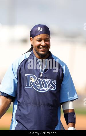 Tampa Bay Rays outfielder Manny Ramirez during a spring training