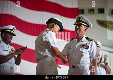 Captain Jeffrey Hesterman, acting Strike Group Commander, relinquished ...