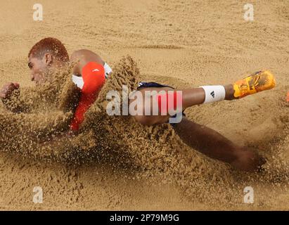 Erwan KONATE of France Long Jump Men Final during the European Athletics Indoor Championships 2023 on March 5, 2023 at Atakoy Arena in Istanbul, Turkey - Photo Laurent Lairys / DPPI Stock Photo