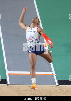 Erwan KONATE of France Long Jump Men Final during the European Athletics Indoor Championships 2023 on March 5, 2023 at Atakoy Arena in Istanbul, Turkey - Photo Laurent Lairys / DPPI Stock Photo