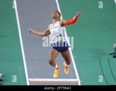 Erwan KONATE of France Long Jump Men Final during the European Athletics Indoor Championships 2023 on March 5, 2023 at Atakoy Arena in Istanbul, Turkey - Photo Laurent Lairys / DPPI Stock Photo