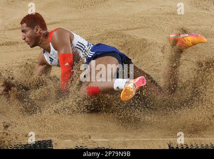 Erwan KONATE of France Long Jump Men Final during the European Athletics Indoor Championships 2023 on March 5, 2023 at Atakoy Arena in Istanbul, Turkey - Photo Laurent Lairys / DPPI Stock Photo