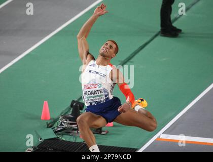 Erwan KONATE of France Long Jump Men Final during the European Athletics Indoor Championships 2023 on March 5, 2023 at Atakoy Arena in Istanbul, Turkey - Photo Laurent Lairys / DPPI Stock Photo