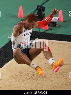 Erwan KONATE of France Long Jump Men Final during the European Athletics Indoor Championships 2023 on March 5, 2023 at Atakoy Arena in Istanbul, Turkey - Photo Laurent Lairys / DPPI Stock Photo