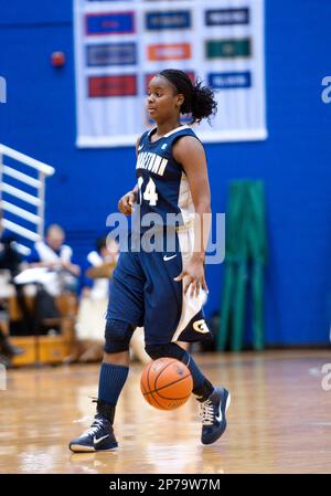 January 29 2011: Georgetown's guard Suger Rodgers (14) puts pressure on  Seton Hall's guard Ka-Deidre Simmons (11) in the first half during a women's  basketball Big East game between the Seton Hall