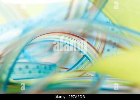 Colourful bows for gifts Easter Stock Photo