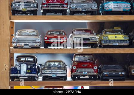Retro Classics motor show, also showing model cars for collectors, Stuttgart, Baden-Wuerttemberg, Germany Stock Photo