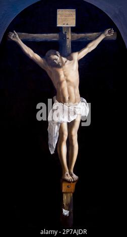 Crucifixion, Francisco de Zurbaran, 1627,Art Institute of Chicago, Chicago, Illinois, USA, North America, Stock Photo