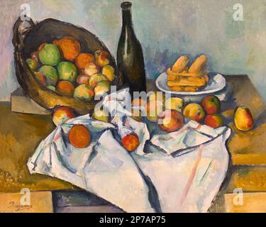 The Basket of Apples, Paul Cezanne, circa 1893, Art Institute of Chicago, Chicago, Illinois, USA, North America, Stock Photo