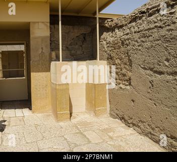 Egypt, Saqqara,  tomb of Horemheb,  statue room. Stock Photo