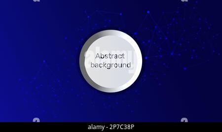 Abstract background and geometric pattern with connecting dots and lines. Network concept, internet connection and global communication concept, scien Stock Photo