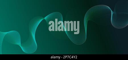 Abstract background with parallel lines. Futuristic technological background. Creates the effect of an optical illusion. Stock Vector