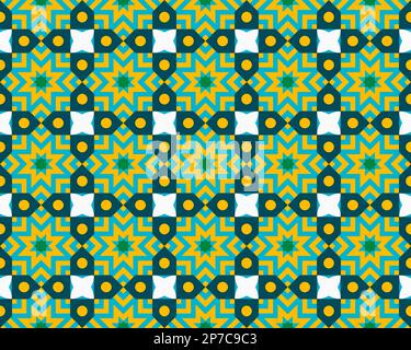 Oriental ethnic geometric seamless Tile pattern made with various traditional elements style design background and abstract colorful seamless pattern Stock Photo