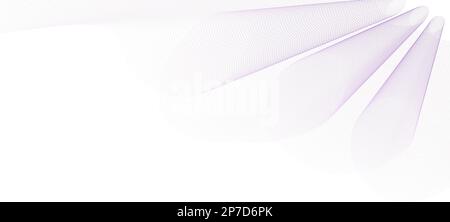 Wave line background with smooth shape. Beautiful wavy line on a white background. Horizontal banner template. Abstract futuristic template. Stock Vector