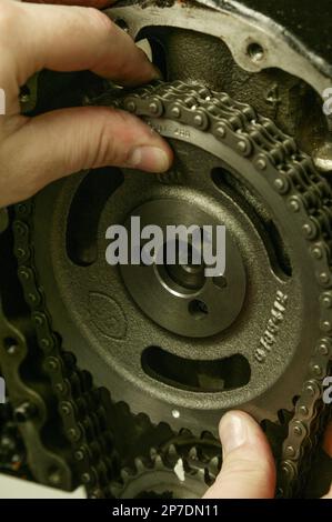 Engine details and assembly Stock Photo