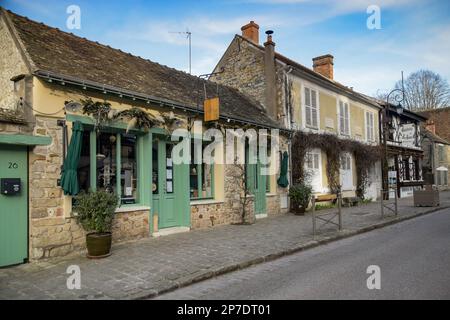 BARBIZON - FRANCE - MARCH 2023: View on the french village of Barbizon in France Stock Photo