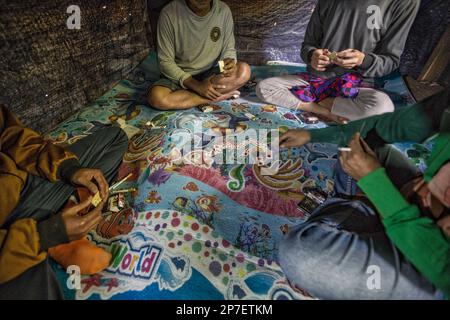 Illegal gold extraction in Indonesia, Java, Asia Stock Photo - Alamy