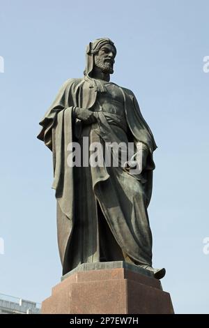 Statue of Nizami Ganjavi in Baku Stock Photo