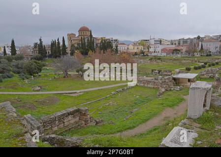 Archaeological site of Kerameikos, a small part of the ancient Attic ...