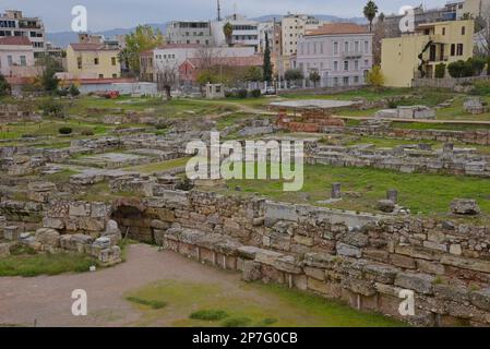 Archaeological site of Kerameikos, a small part of the ancient Attic ...
