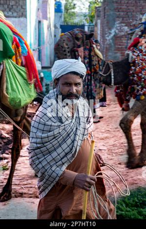 Portrait of a young boys in Village Stock Photo