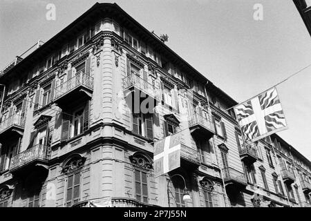 Archives 90ies: snapshot in Turin, Piémont, Italy, 1996 Stock Photo