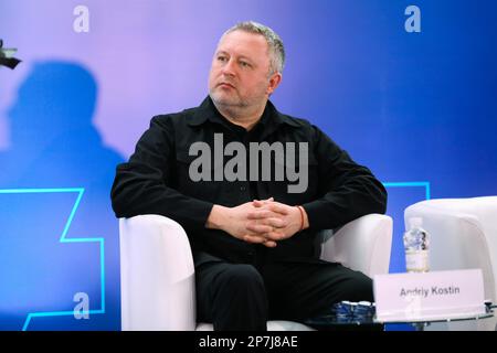 Lviv, Ukraine. 3rd Mar, 2023. Andriy Kostin, the Prosecutor General of Ukraine attends a summit 'United for Justice' to discuss allegations of war crimes committed in Ukraine, amid Russia's attack on Ukraine. (Credit Image: © Mykola Tys/SOPA Images via ZUMA Press Wire) EDITORIAL USAGE ONLY! Not for Commercial USAGE! Stock Photo