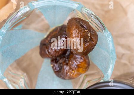 Figs with Olive Oil - Healthy Breakfast Stock Photo