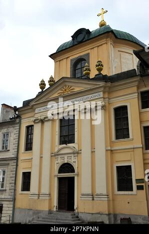 Evangelic church, Lutheran Church, Evanjelický kostol, Banská Štiavnica, Selmecbánya, Banská Bystrica region, Slovak Republic, Europe Stock Photo