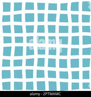 Seamless vector gingham pattern. Tartan checked plaids in blue. Great for tablecloth, textile, wrapping. Vector illustration Stock Vector