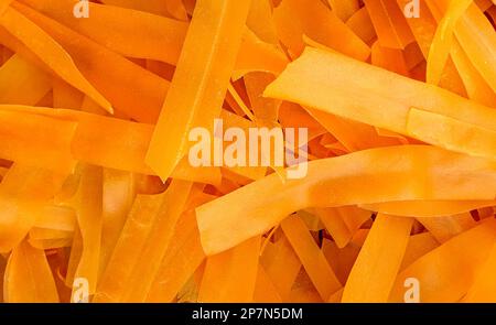 Pattern of raw golden chips Stock Photo