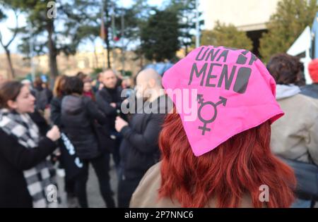 Rome, Italy. 08th Mar, 2023. A shot of International Women's Day demostration, Rome, Italy, March 8 2023. (Photo by Elisa Gestri/SIPA USA) Credit: Sipa USA/Alamy Live News Stock Photo