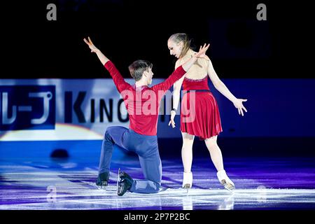 Katerina MRAZKOVA & Daniel MRAZEK (CZE), during the Exhibition Gala, at the ISU World Junior Figure Skating Championships 2023, at WinSport Arena, on March 5, 2023 in Calgary, Canada. Credit: Raniero Corbelletti/AFLO/Alamy Live News Stock Photo