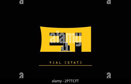Real Estate letters Initials Monogram logo EA , AE Stock Vector